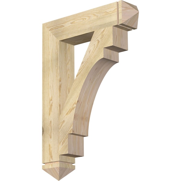 Ekena Millwork Merced Arts & Crafts Rough Sawn Bracket, Douglas Fir, 6"W x 30"D x 42"H BKT06X30X42MRC03RDF - main